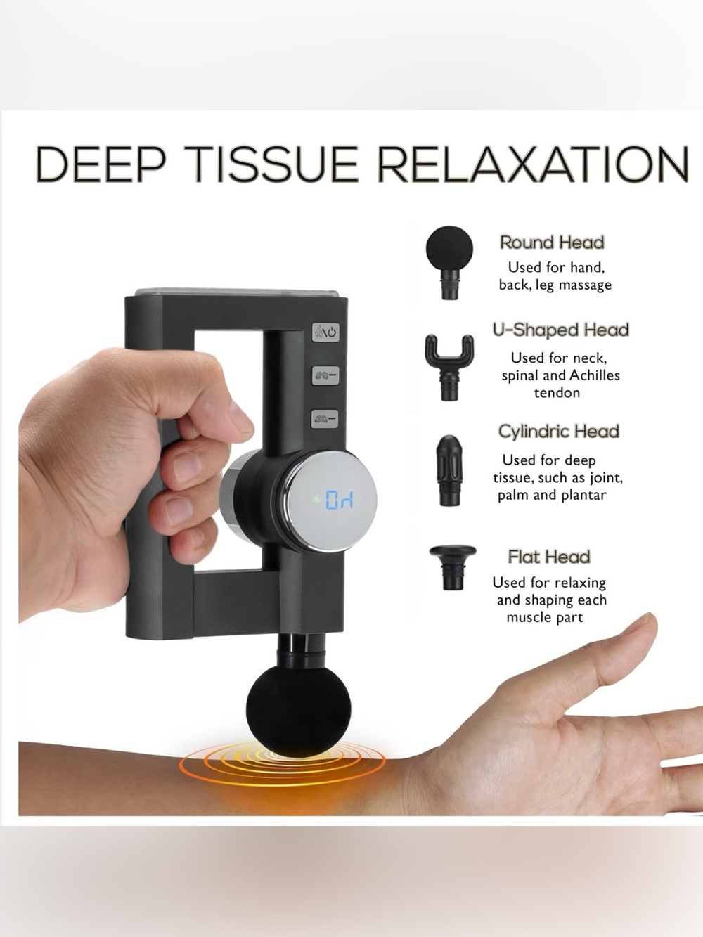 🔥 UniMed Torque Percussion Massager w/ Heat – Deep Tissue Muscle Recovery Gun 🔥